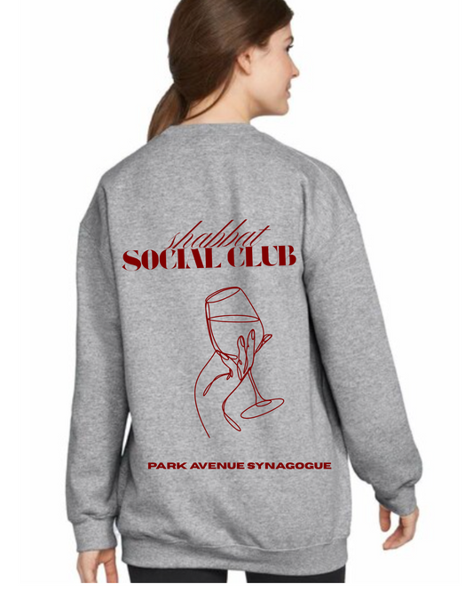 Adult Shabbat Social Club Crewneck