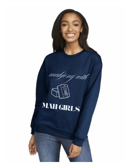 Mahjong with Mah Girls Crewneck
