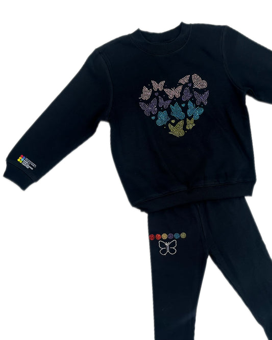 Sparkly Butterfly Hearts Pants