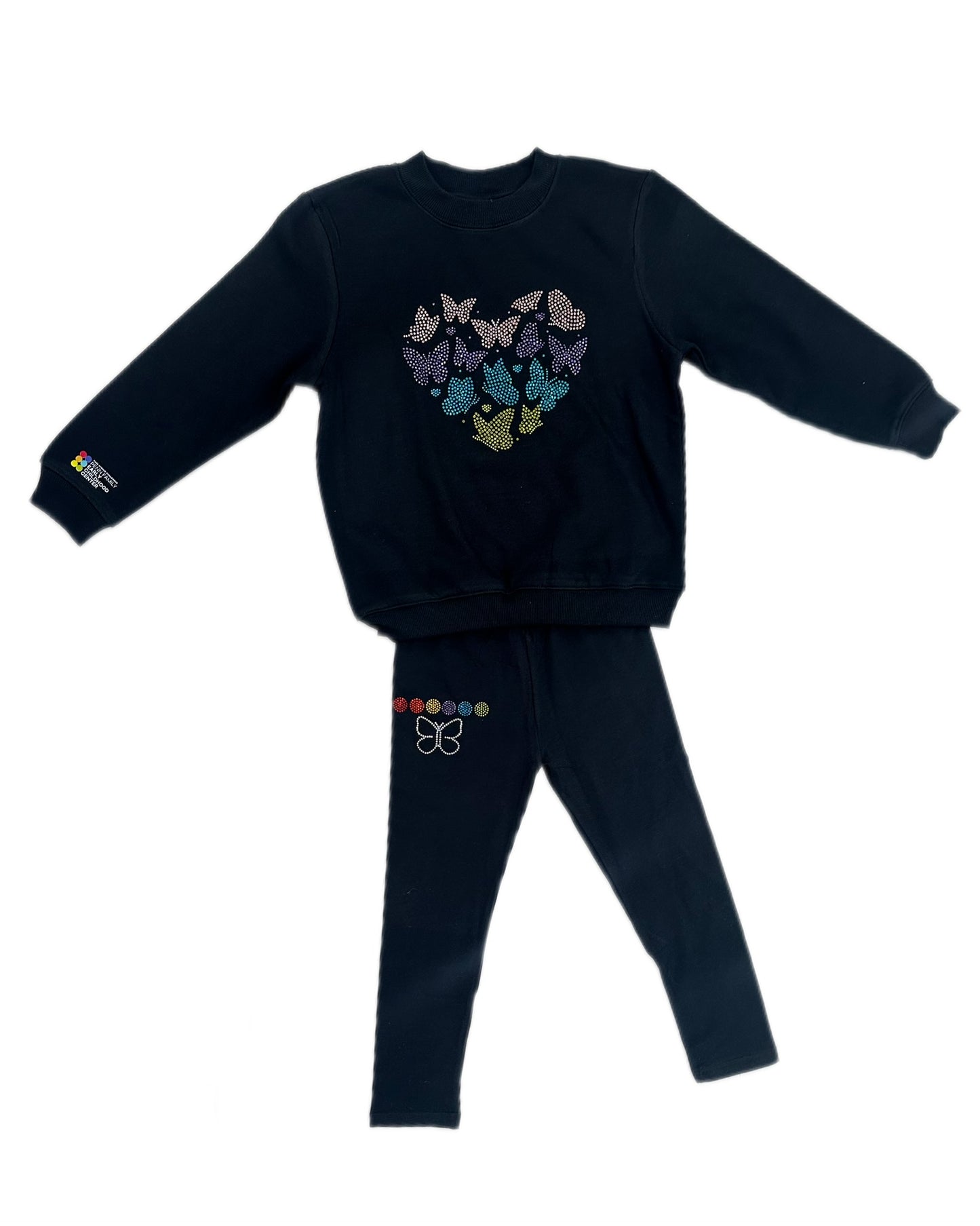 Sparkly Butterfly Hearts Top
