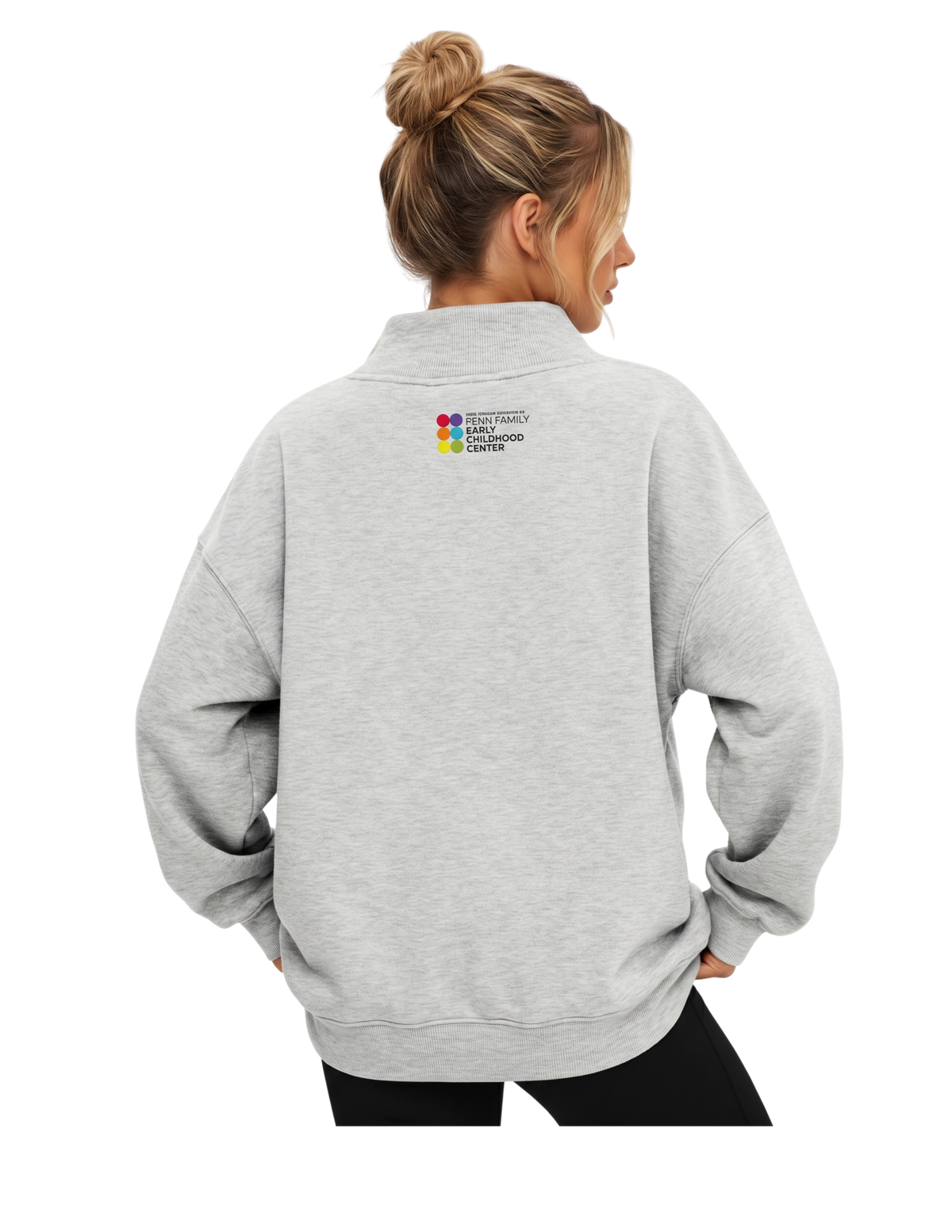 Adults Embroidered Mock Neck