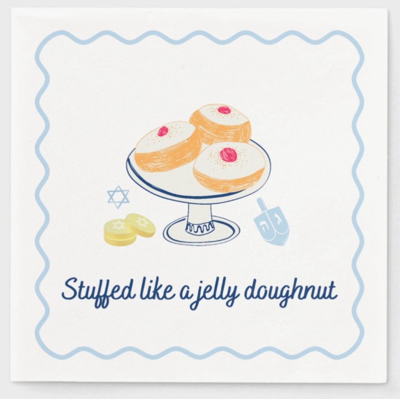 Sufganiyot Dessert Paper Napkins