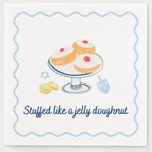 Sufganiyot Dessert Paper Napkins