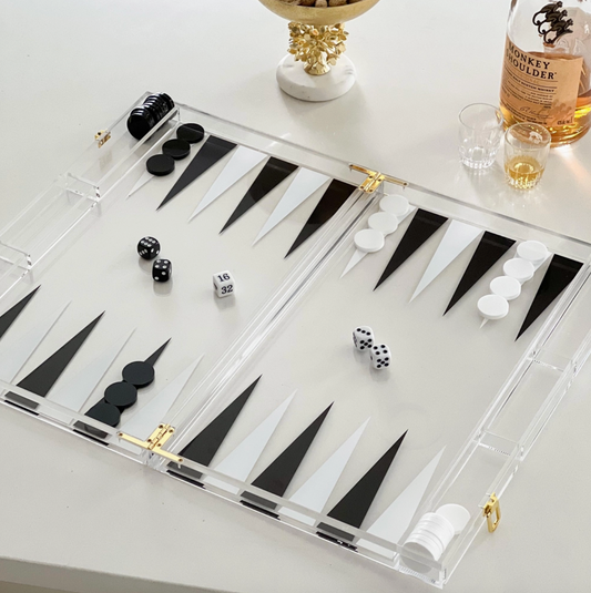 Acrylic Backgammon Set